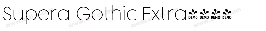 Supera Gothic Extra字体转换